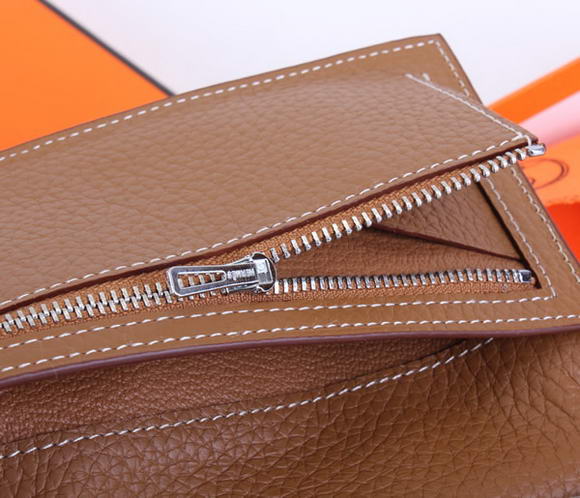 Cheap Fake Hermes Bearn Japonaise Bi-Fold A208 Coffee - Click Image to Close